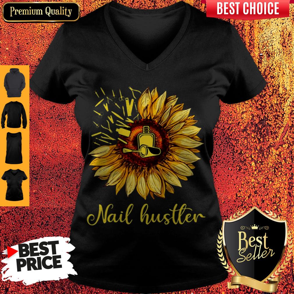 Top Sunflower Nail Hustler Shirt