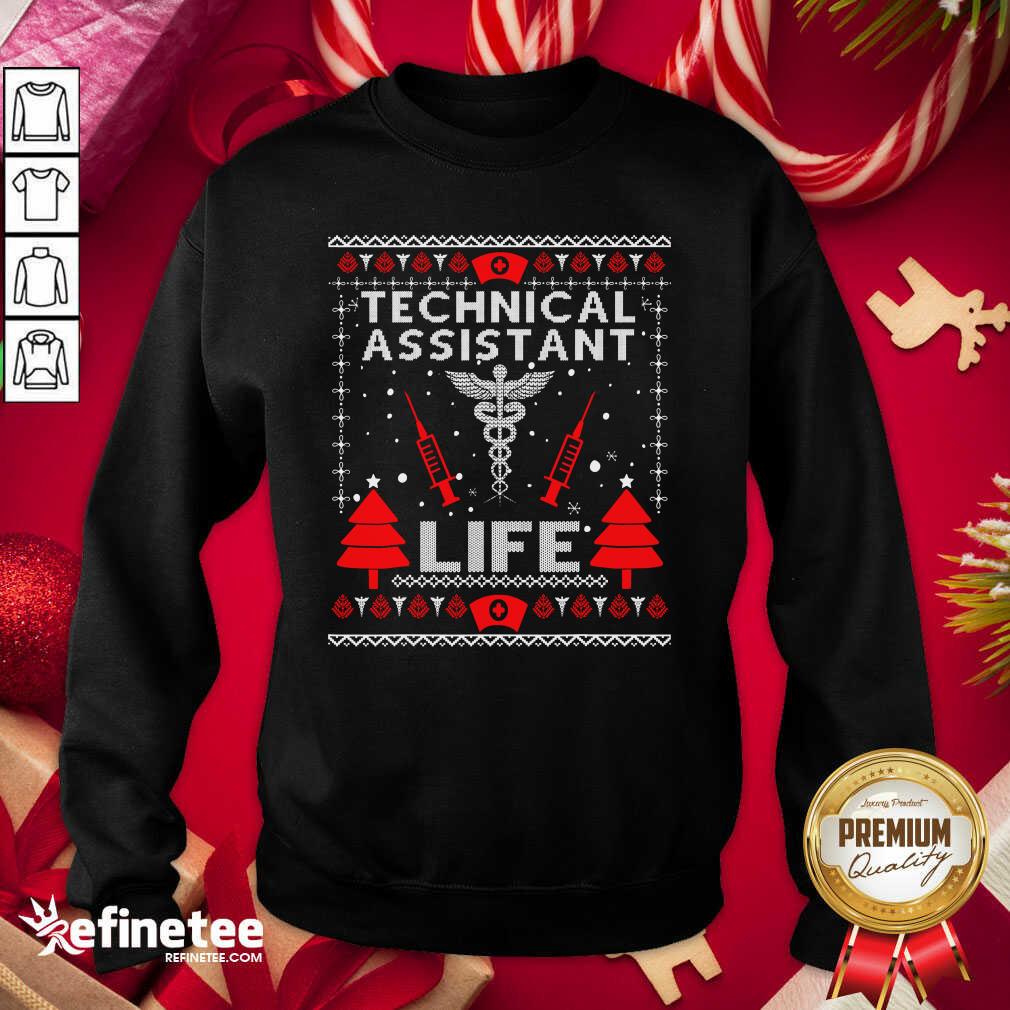 Top Teaching Assistant Life Cute Gift Ugly Christmas Medical Shirt