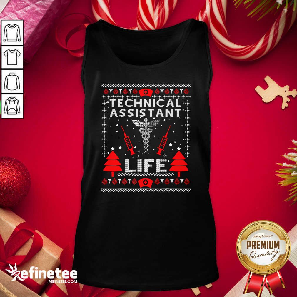 Top Teaching Assistant Life Cute Gift Ugly Christmas Medical Shirt