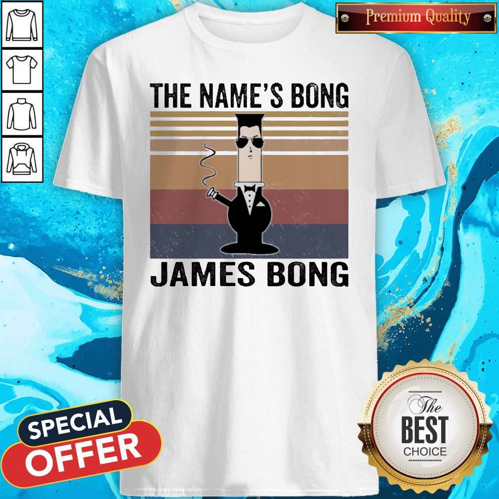 Top The Name’s Bong James Bong Vintage Shirt