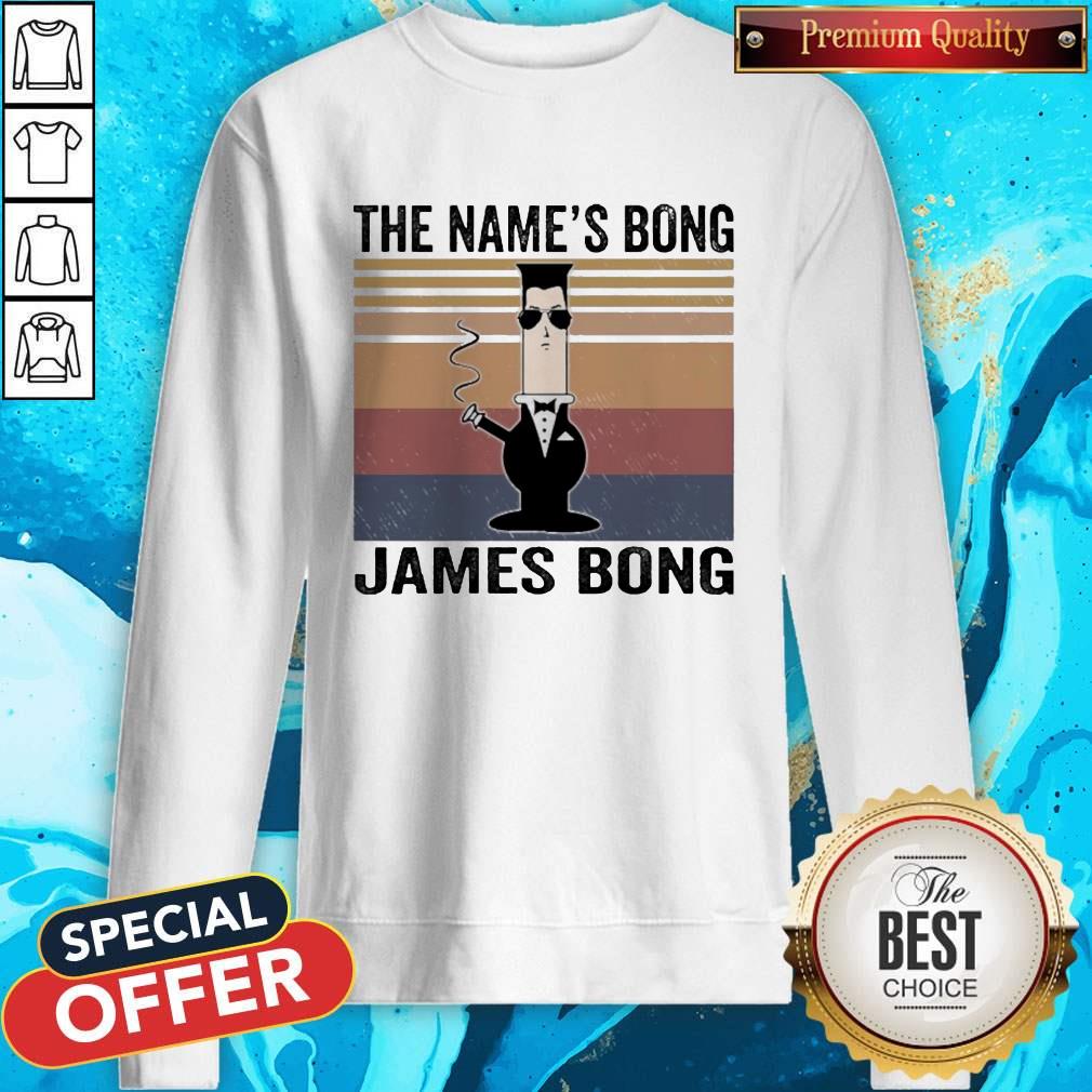 Top The Name’s Bong James Bong Vintage Shirt