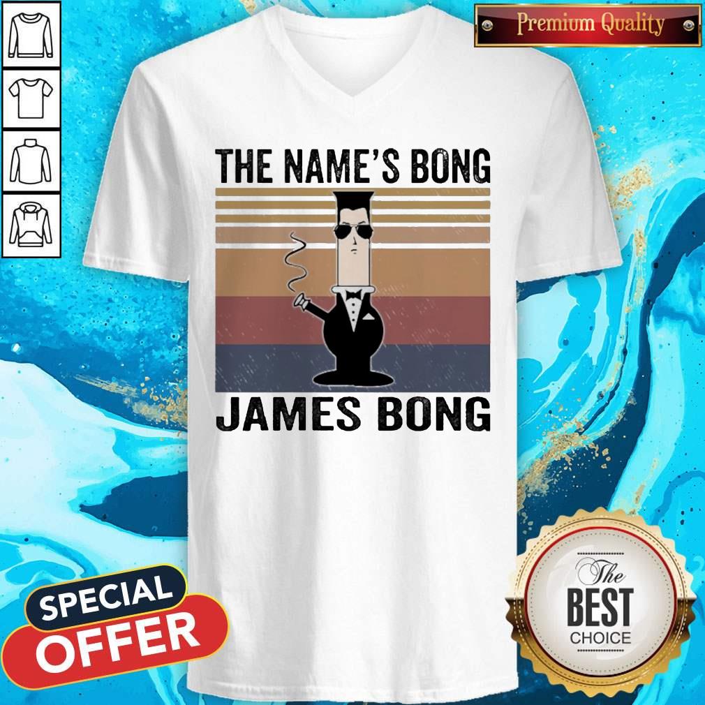 Top The Name’s Bong James Bong Vintage Shirt