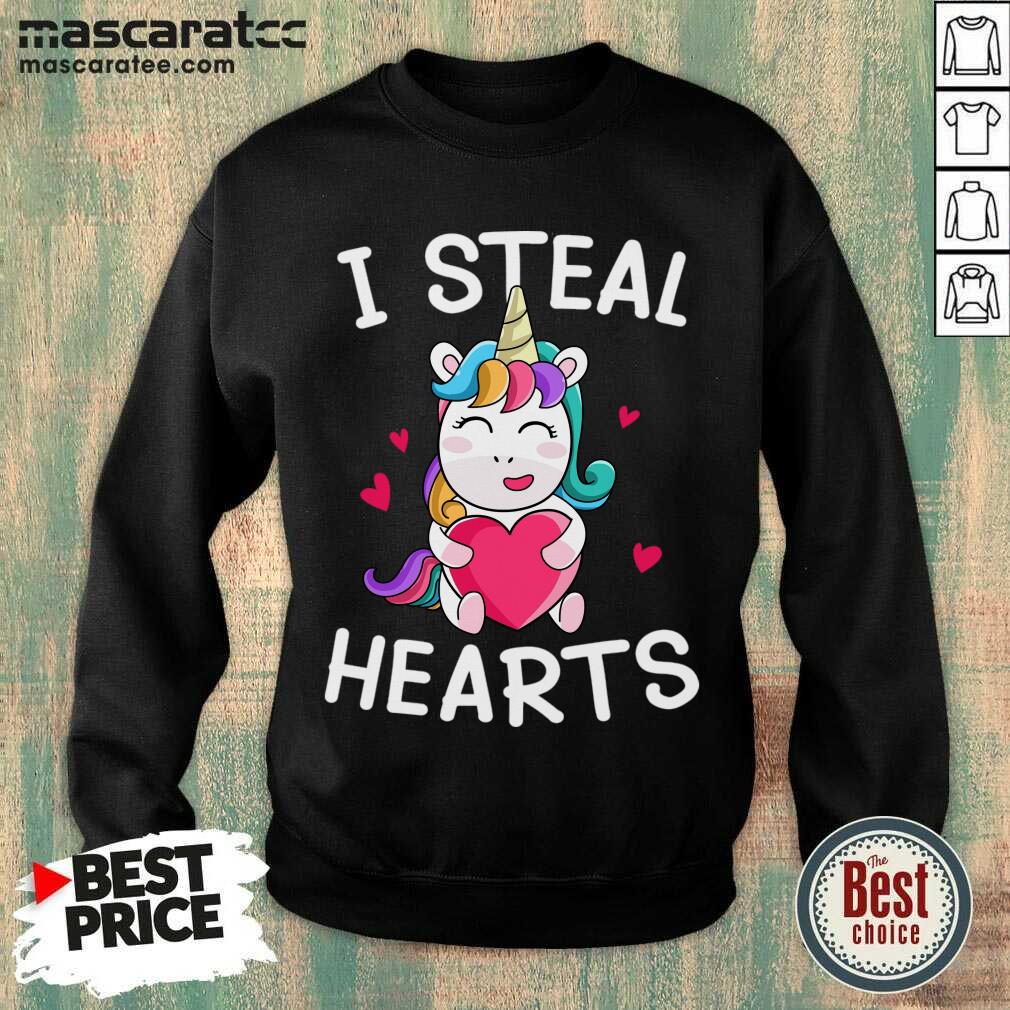 Top Valentine’s Day Unicorn Lovers I Steal Hearts T-Shirt