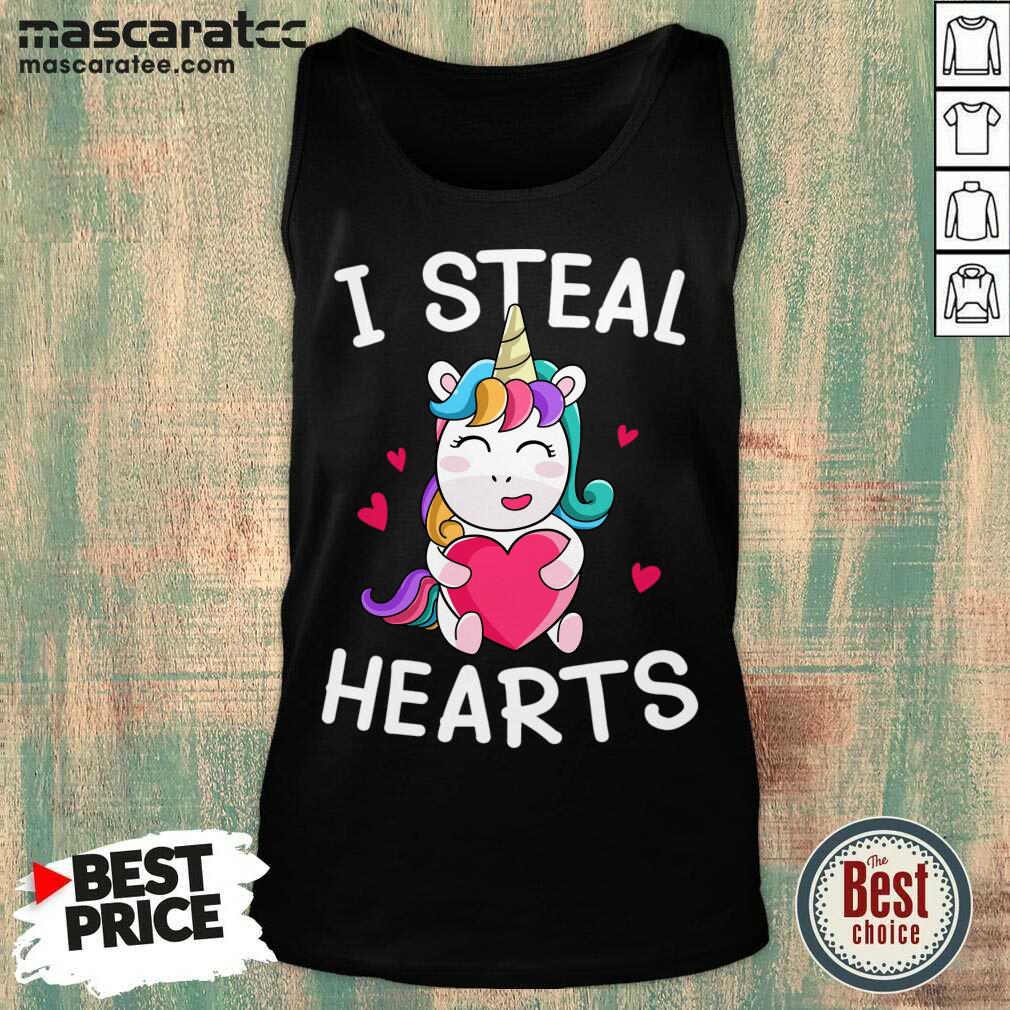 Top Valentine’s Day Unicorn Lovers I Steal Hearts T-Shirt