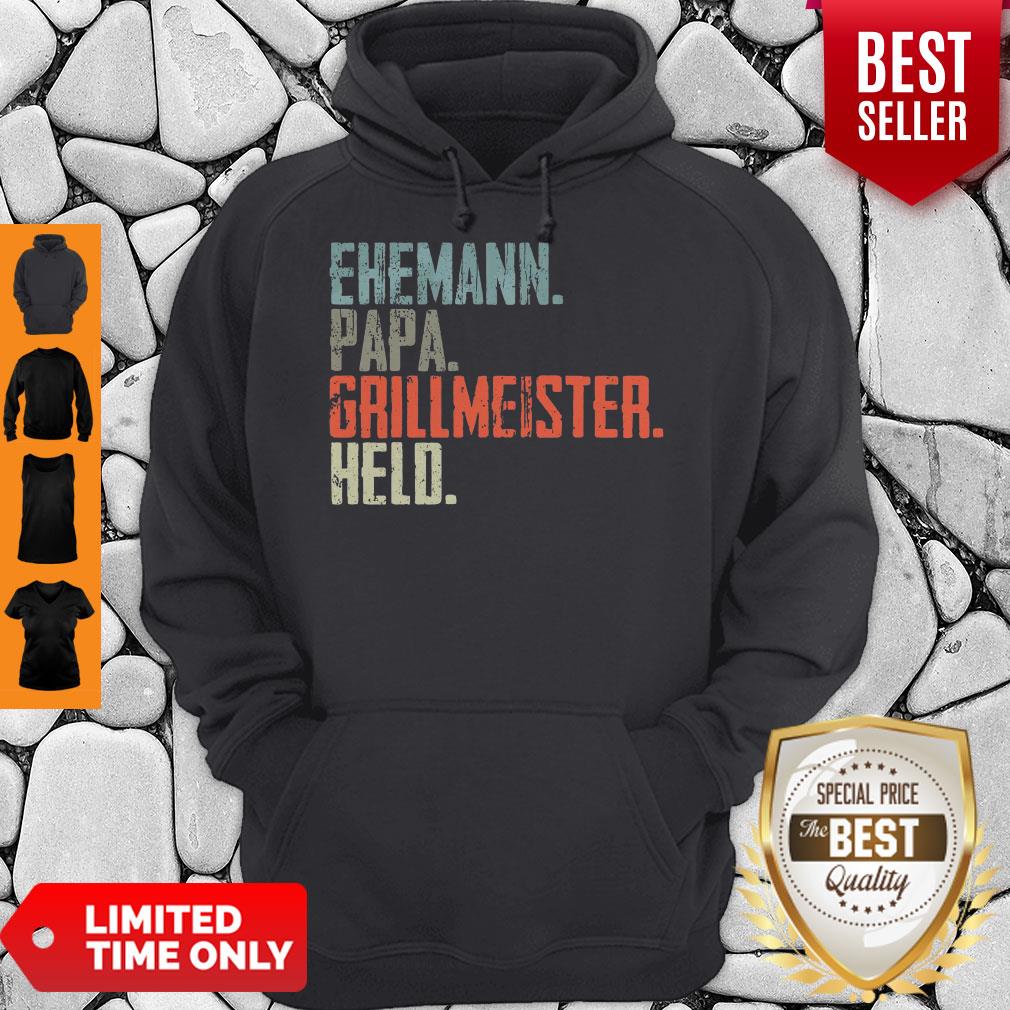Top Vintage Ehemann Papa Grillmeister Held Shirt