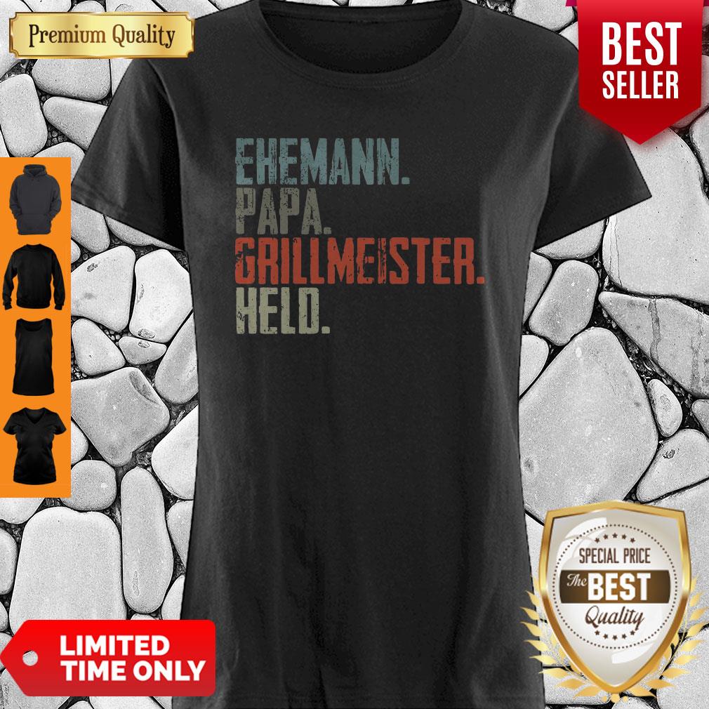 Top Vintage Ehemann Papa Grillmeister Held Shirt