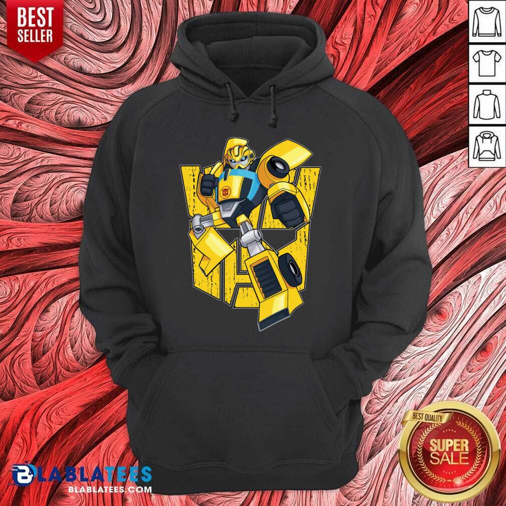Authentic Transformers Bumblebee Yellow Hoodie T-Shirt For Boys