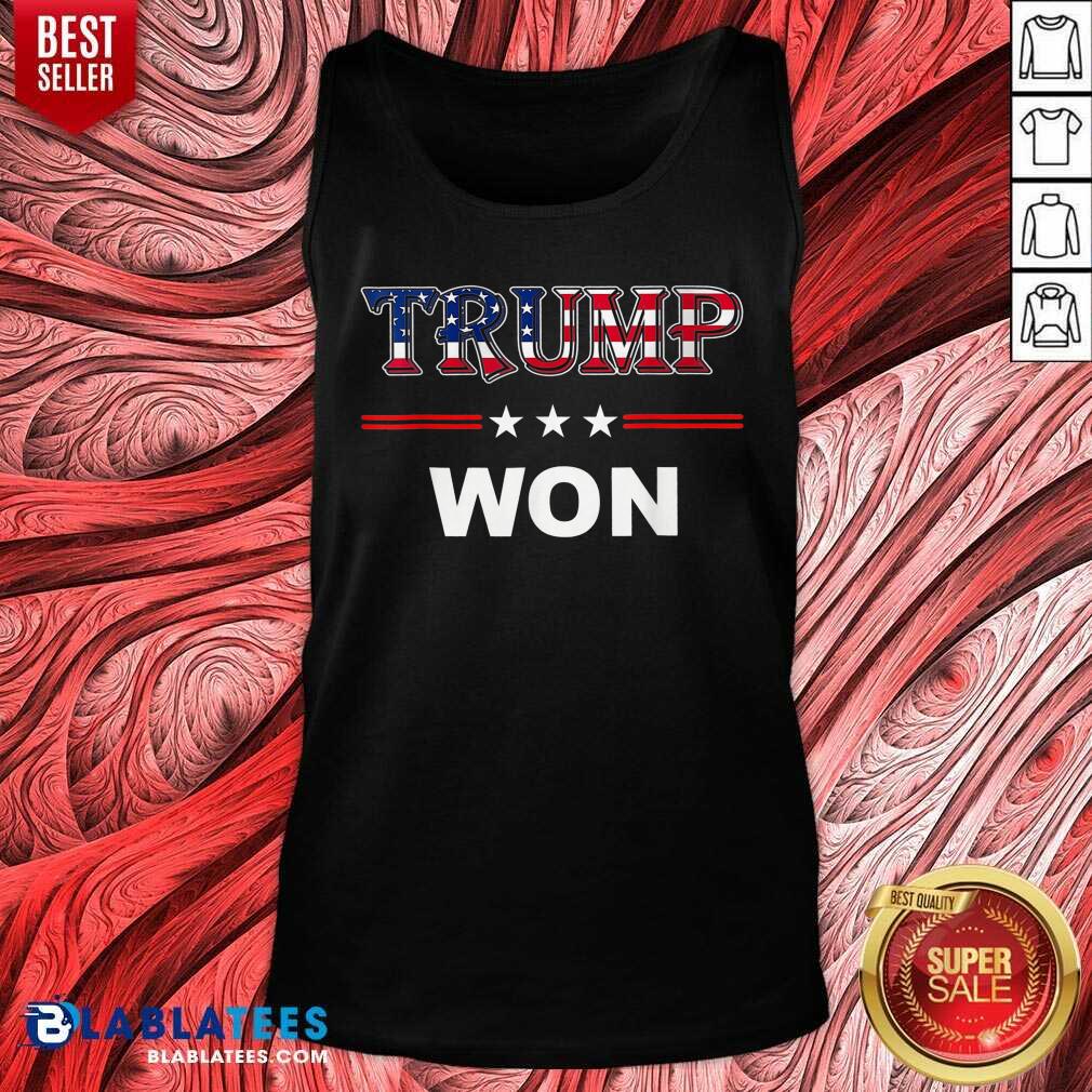 Trump Won 4th Of July American Flag Shirt
