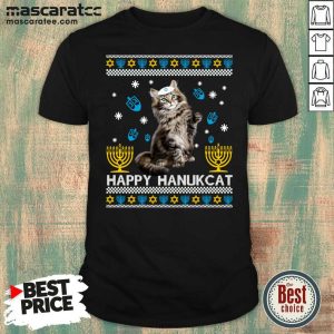 Cute Happy Hanukcat Ugly Hanukkah Shirt