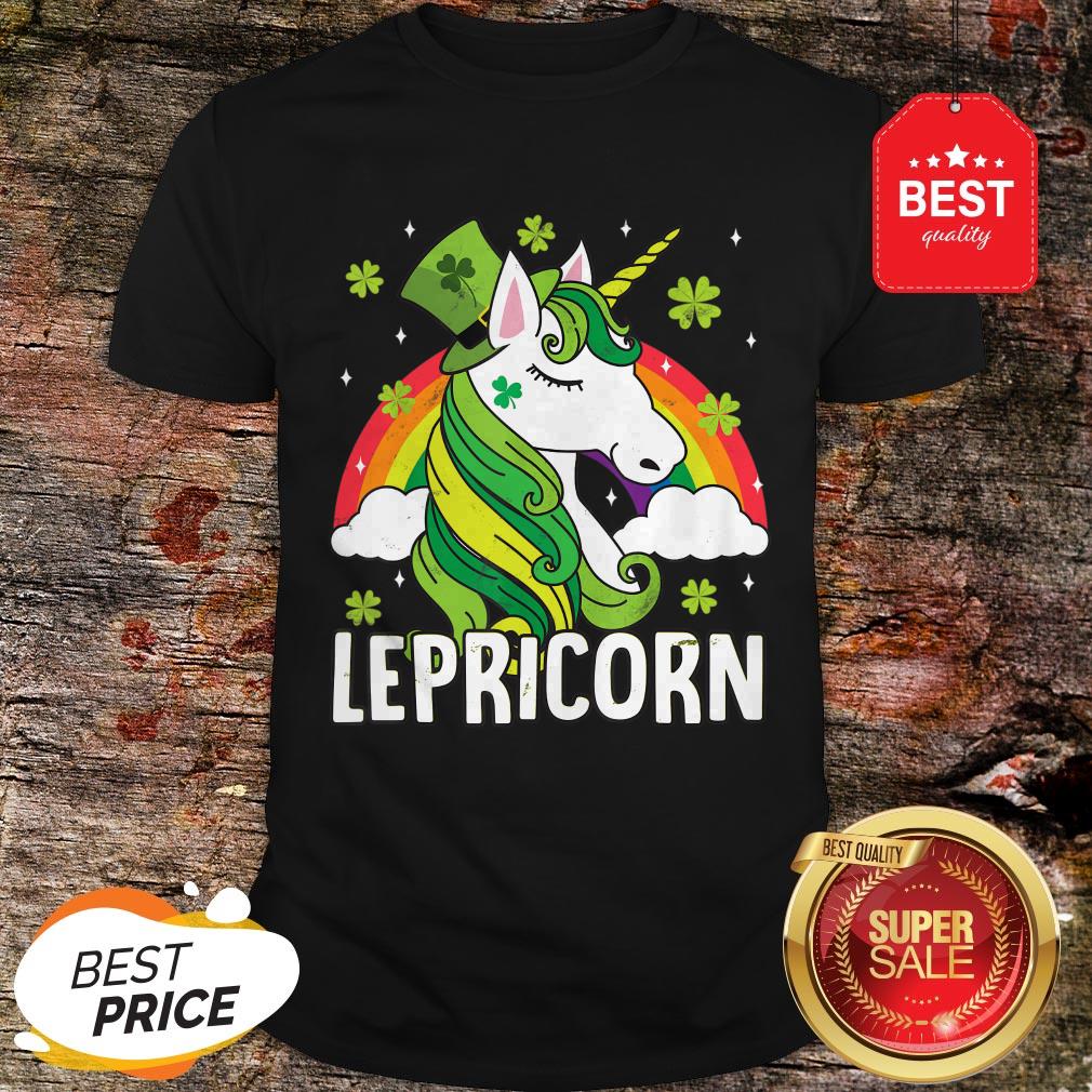 Unicorn St Patricks Day Lepricorn Girl Women Costume Shirt