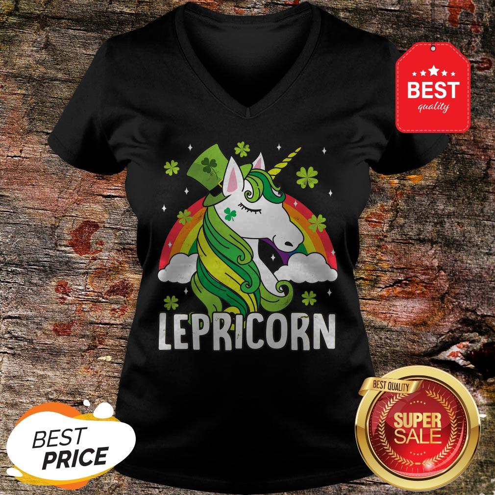Unicorn St Patricks Day Lepricorn Girl Women Costume Shirt