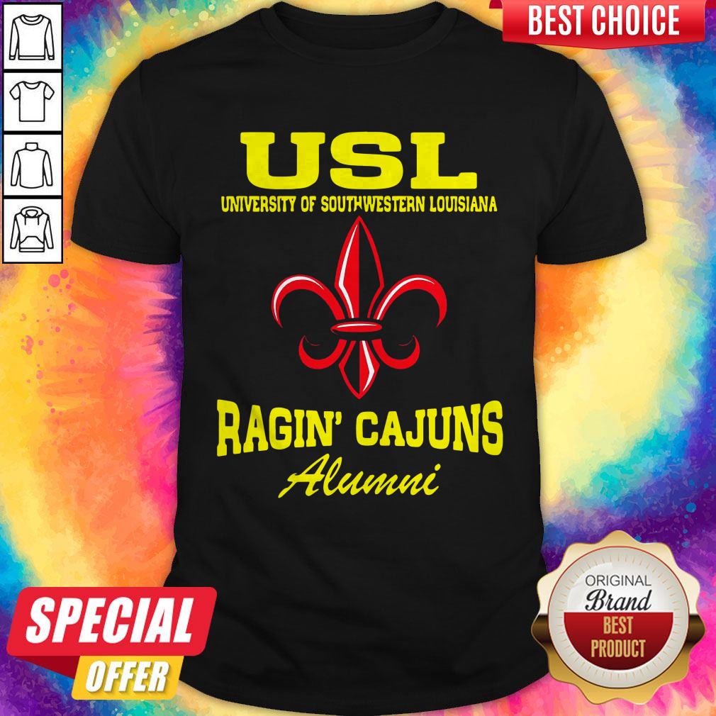 USL University Of Southwestern Louisiana Ragin’ Cajuns Alumni T-Shirt