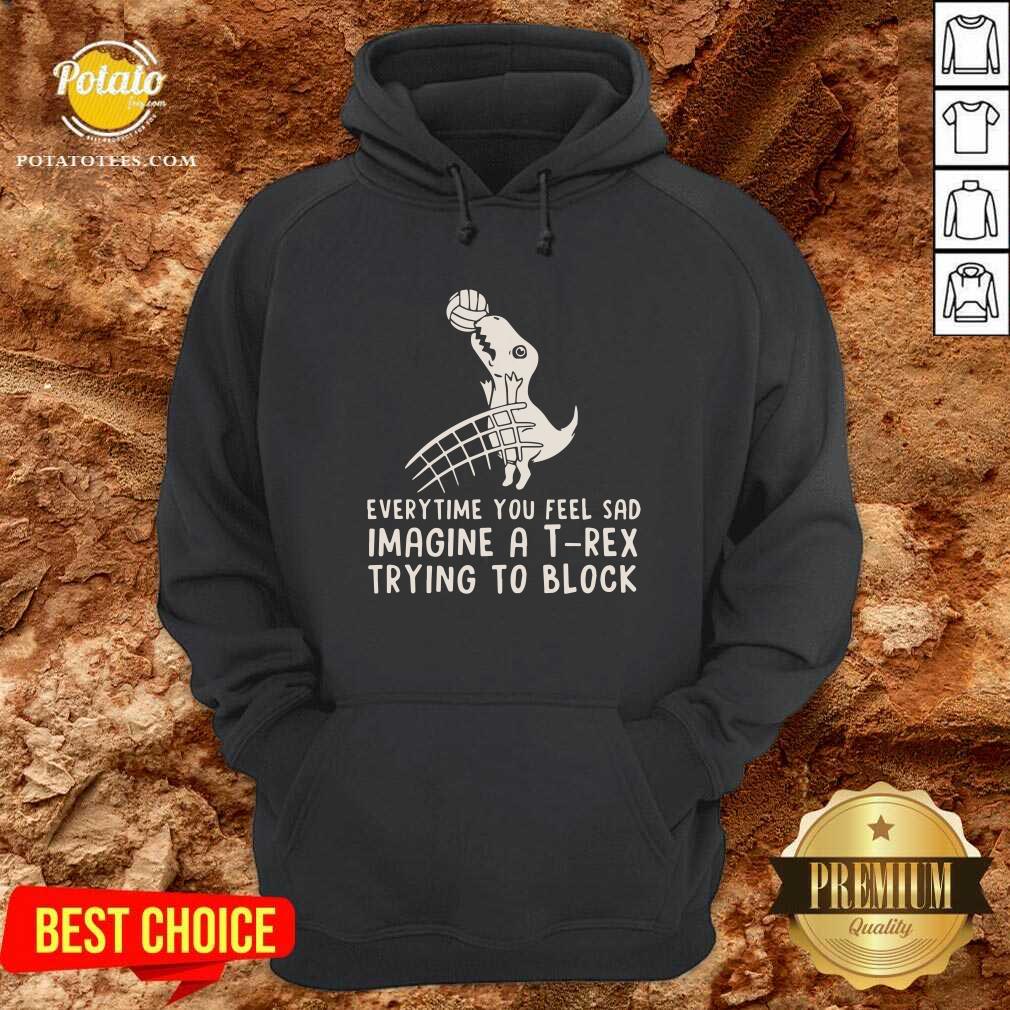 Everytime You Feel Sad Imagine A T Rex Trying To Block Shirt