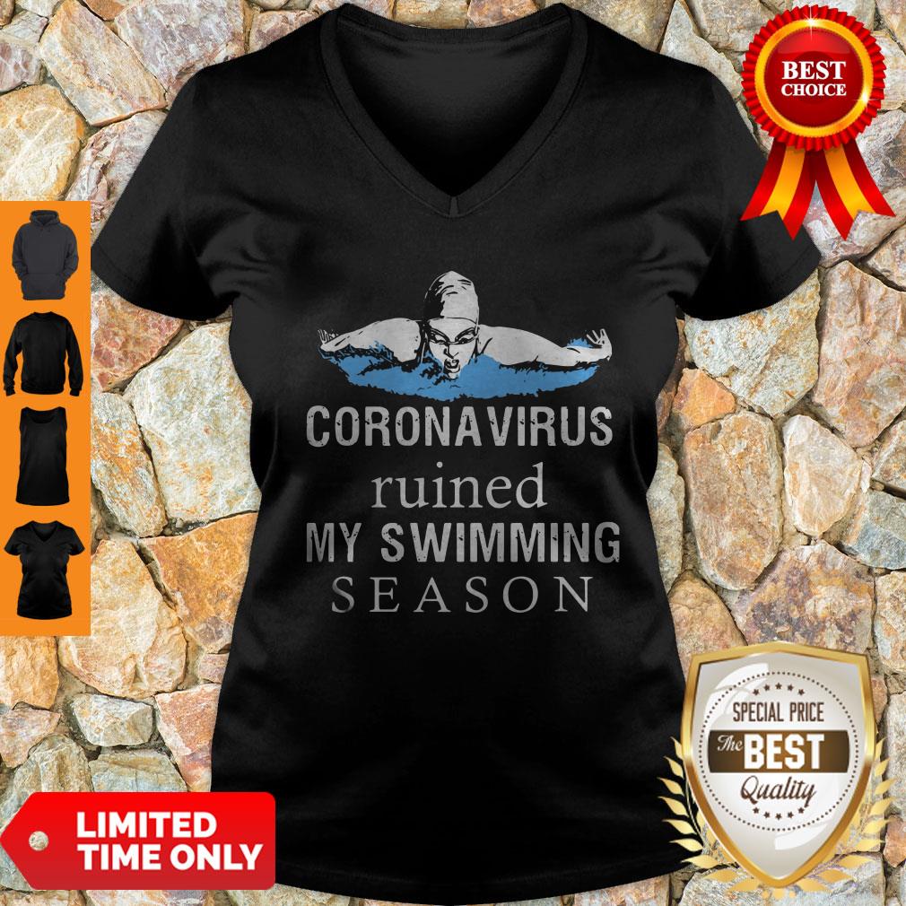 Nice Coronavirus Ruined My Swimming Season Shirt