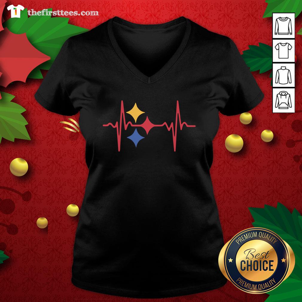 Colorful Heartbeat Pittsburgh Steelers Shirt