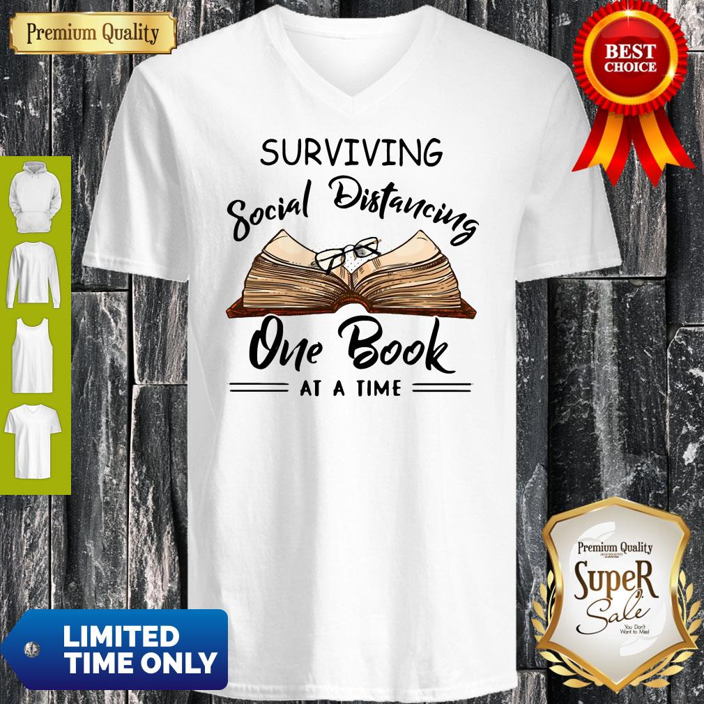 Surviving Social Distancing One Book At A Time Shirt