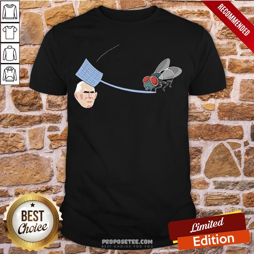 Fly Hits Mike Pence White Swatter Biden Harris 2020 Shirt
