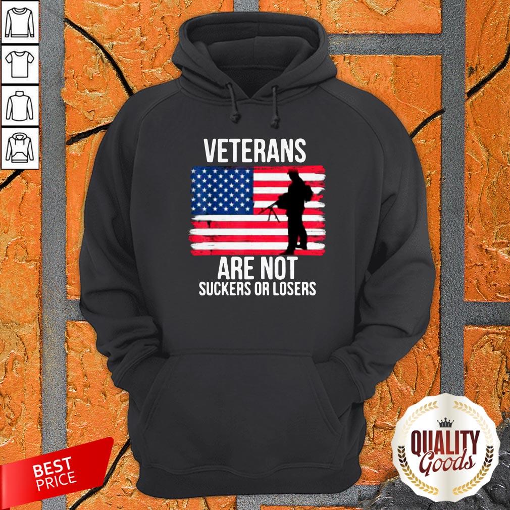 Veterans Are Not Suckers Or Losers Biden 2020 ANTI TRUMP American Flag Shirt