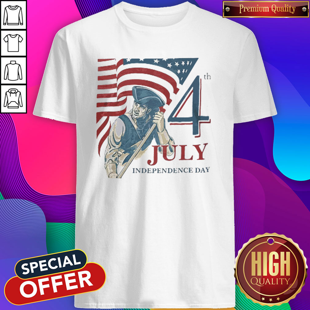 Vintage Fourth 4th July Independence Day American Flag Shirt