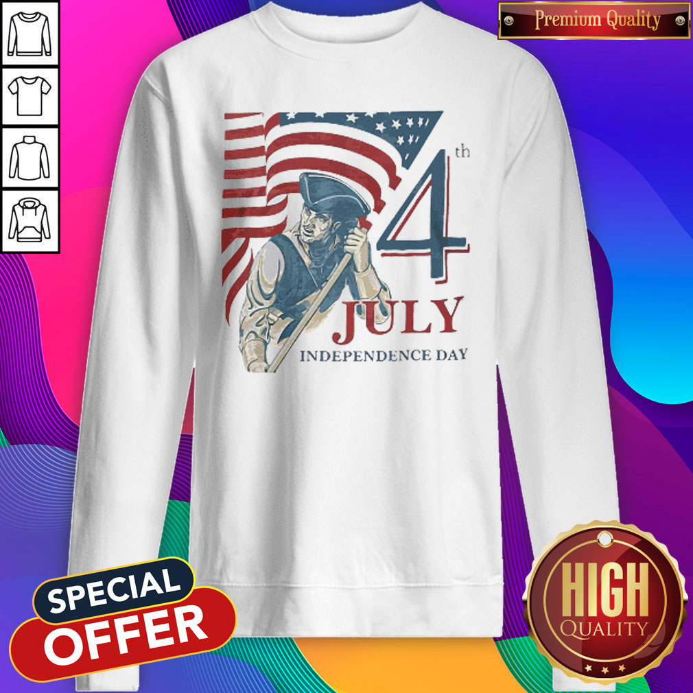 Vintage Fourth 4th July Independence Day American Flag Shirt