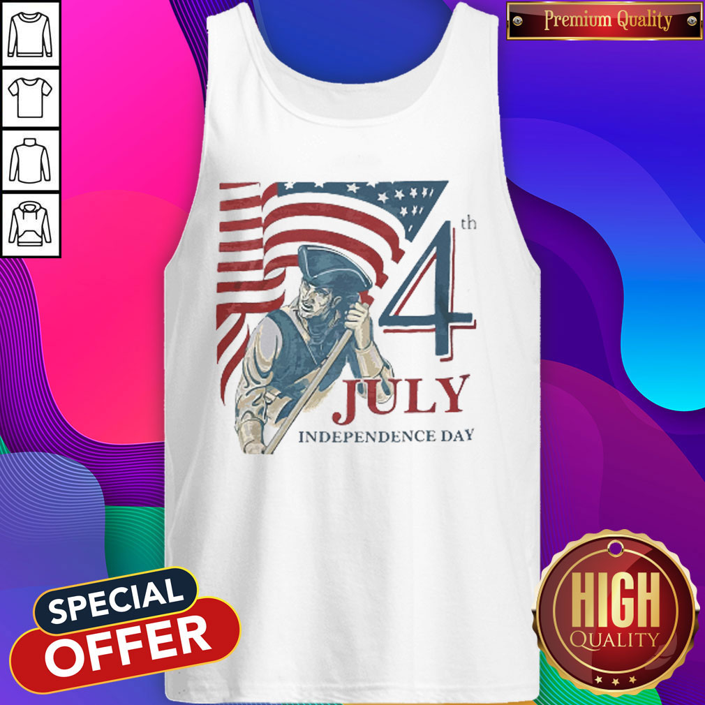 Vintage Fourth 4th July Independence Day American Flag Shirt