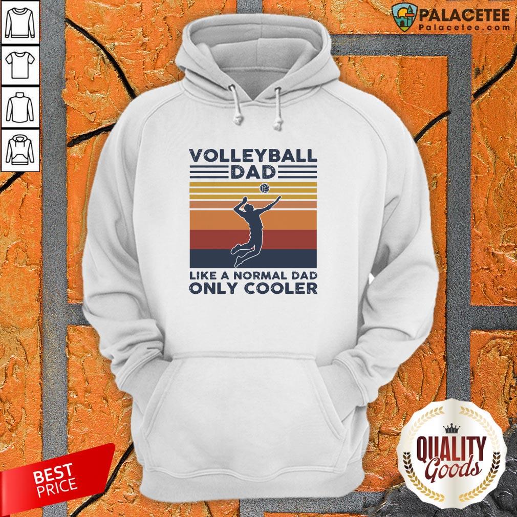Vintage Volleyball Dad Like A Normal Dad Only Cooler Shirt