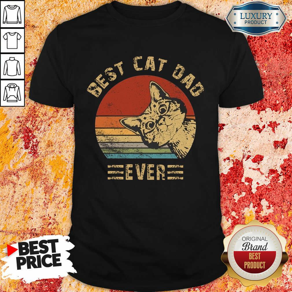 Vip Best Cat Dad Ever Vintage Shirt