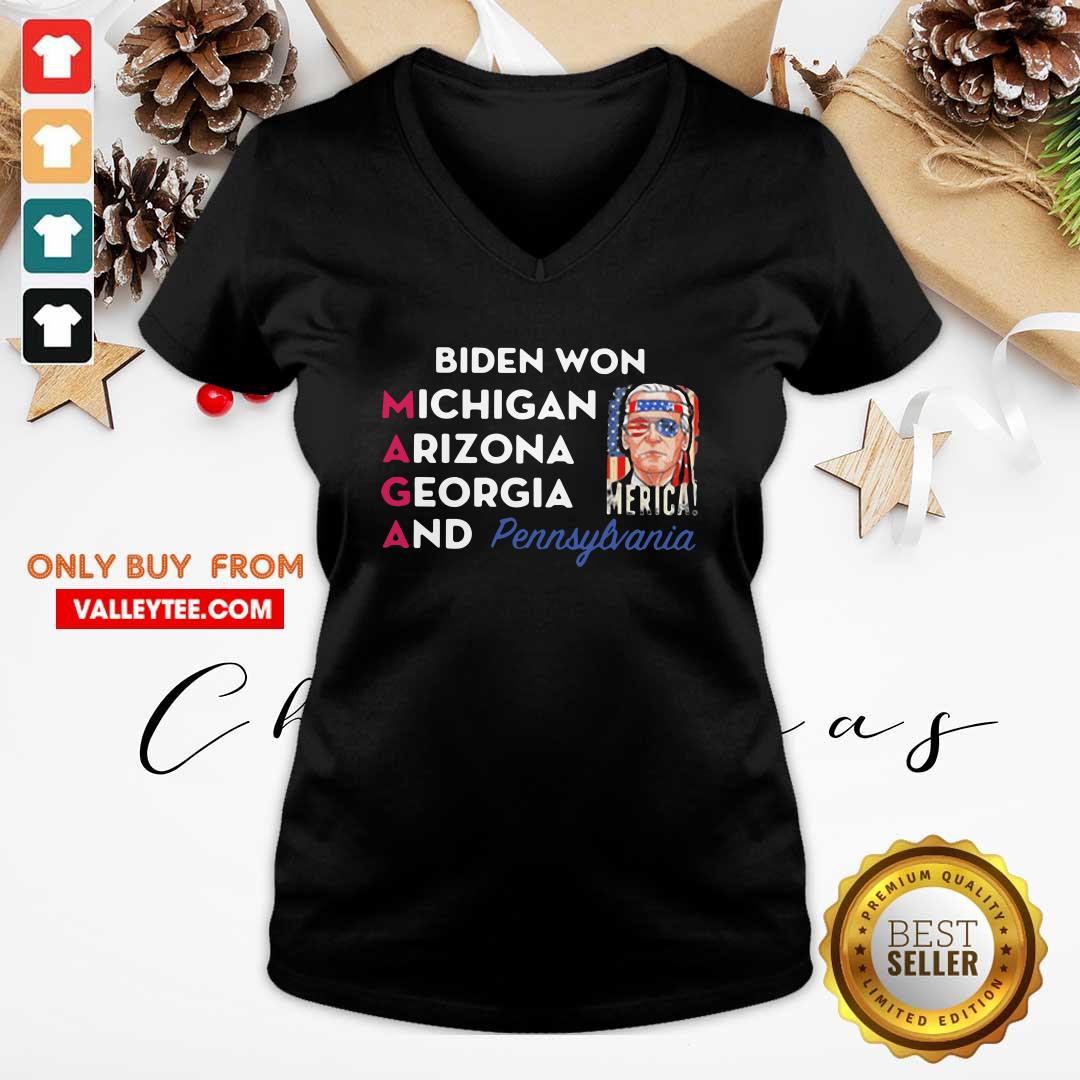 Vip Biden Won Michigan Arizona Georgia And Pennsylvania Shirt