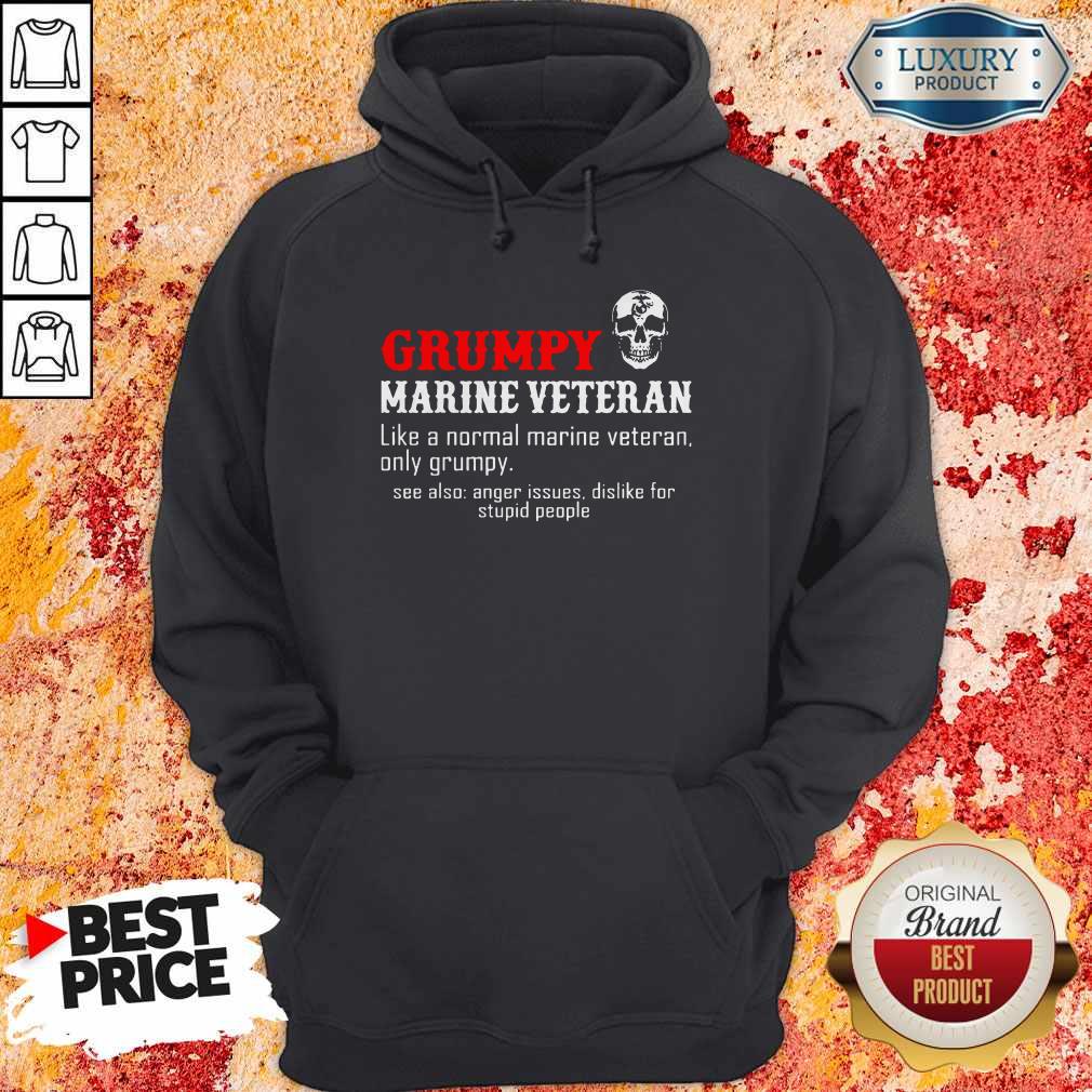 Vip Grumpy Marine Veteran Like A Normal Marine Veteran Only Grumpy Shirt