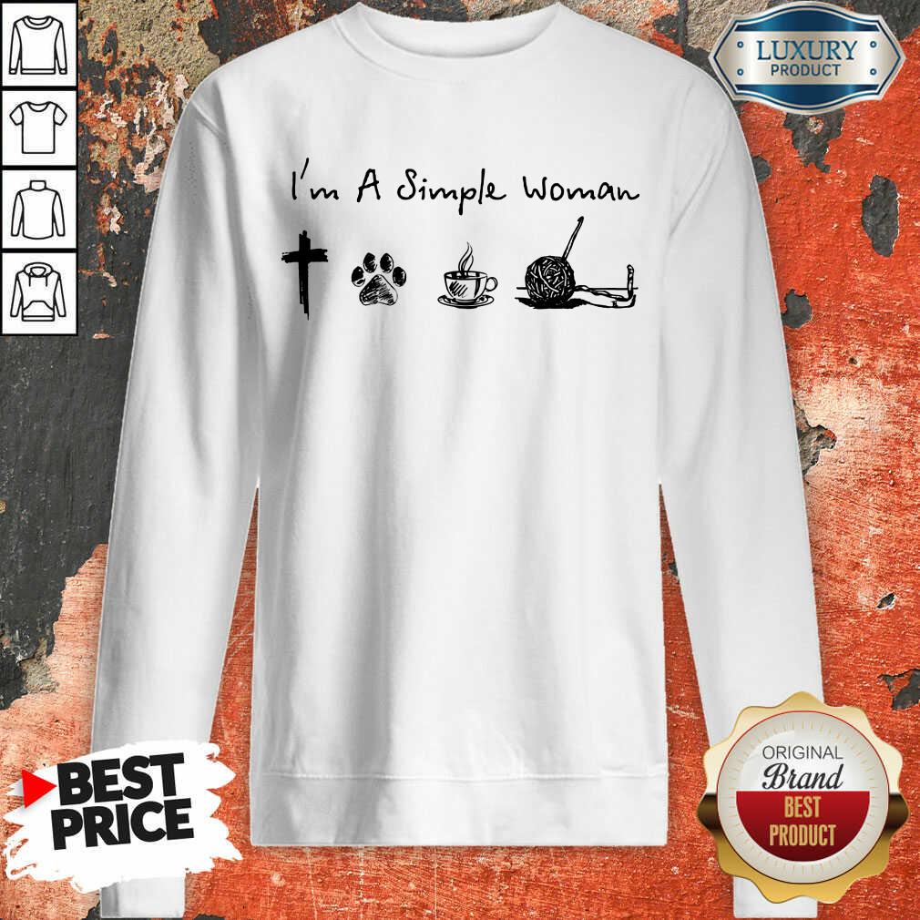 Vip Simple Woman Jesus Dog Coffee Crocheting Shirt