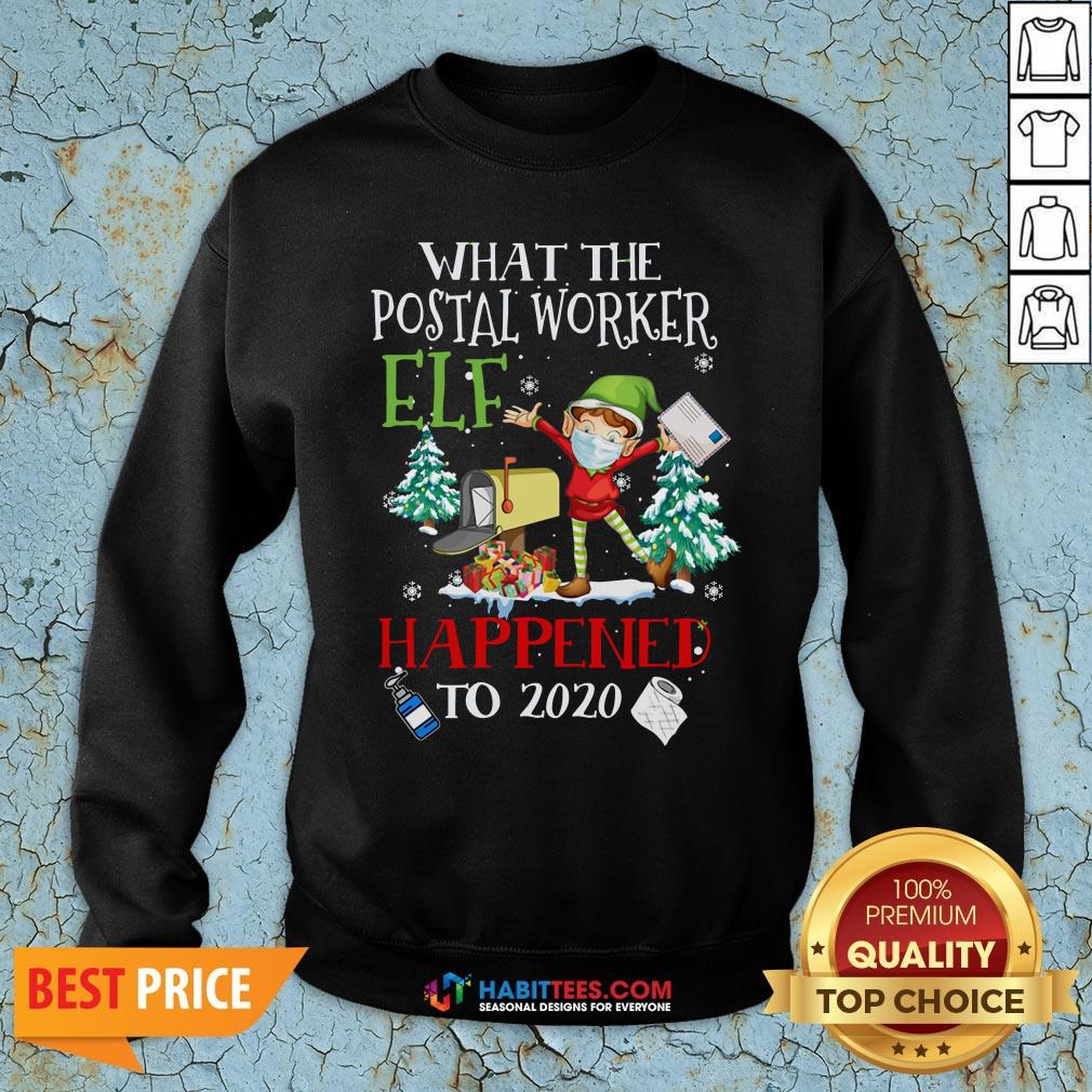 Vip What The Postal Worker Elf Happened To 2020 Toilet Paper Christmas Shirt