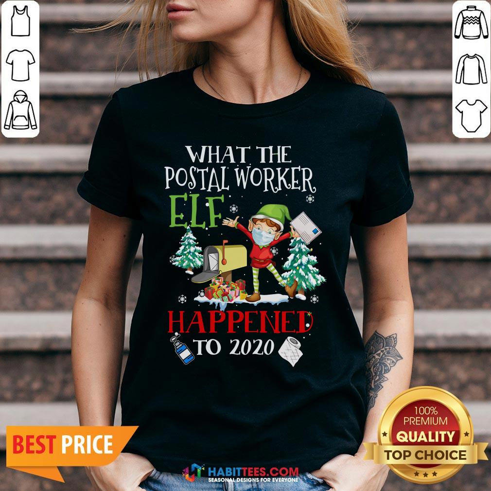 Vip What The Postal Worker Elf Happened To 2020 Toilet Paper Christmas Shirt