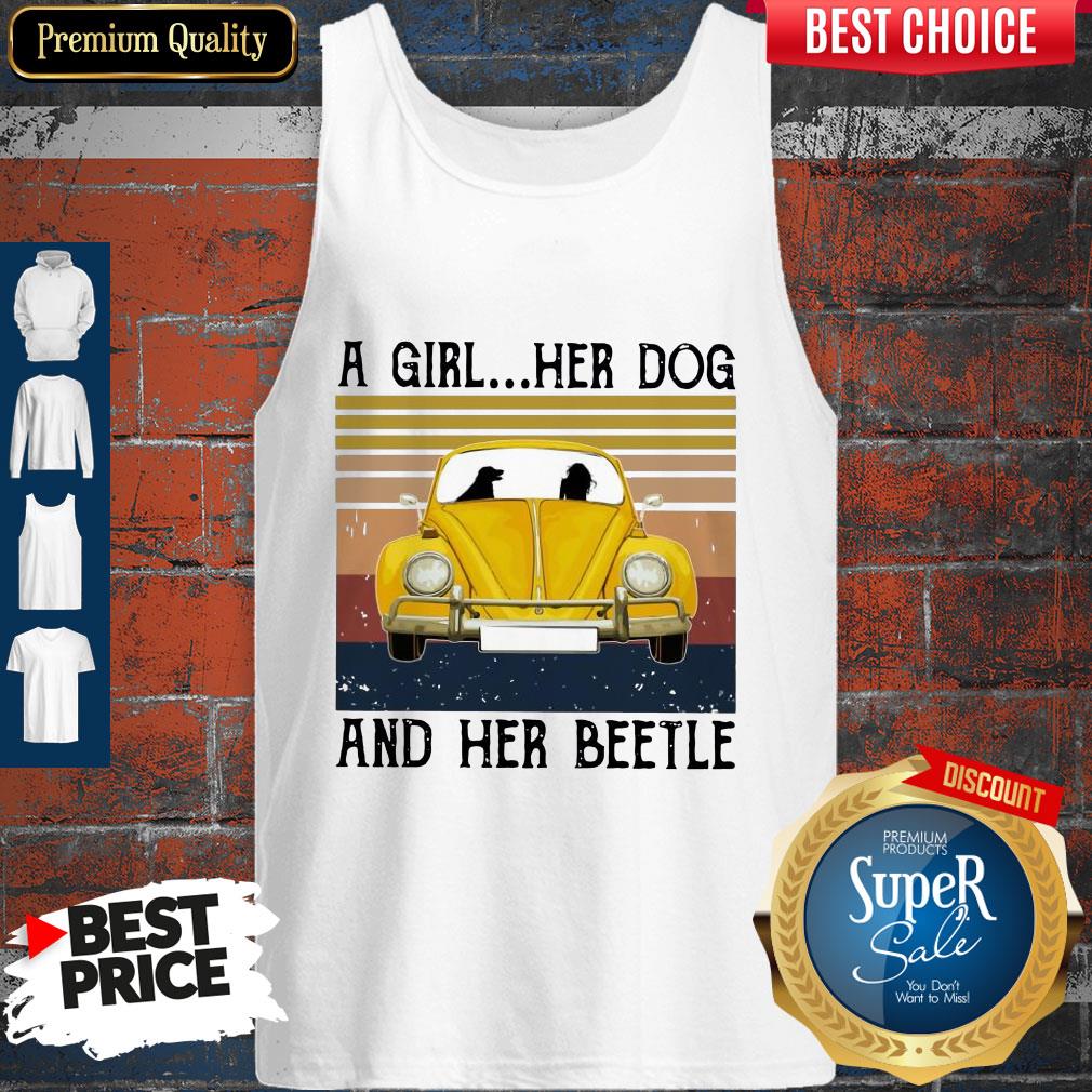Volkswagen Beetle A Girl Her Dog And Her Beetle Vintage Shirt