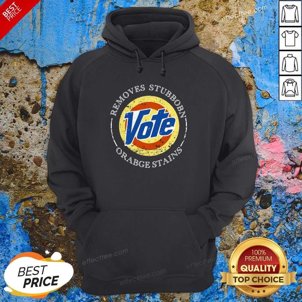 Vote Removes Stubborn Orange Stains Shirt