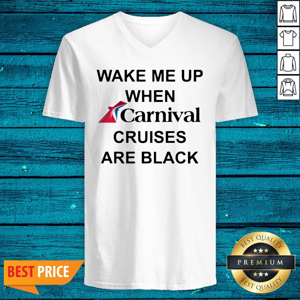 Wake Me Up When Carnival Cruises Are Black Shirt