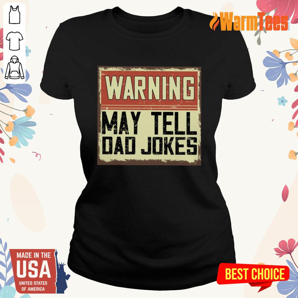 Warning May Tell Dad Jokes Vintage Shirt