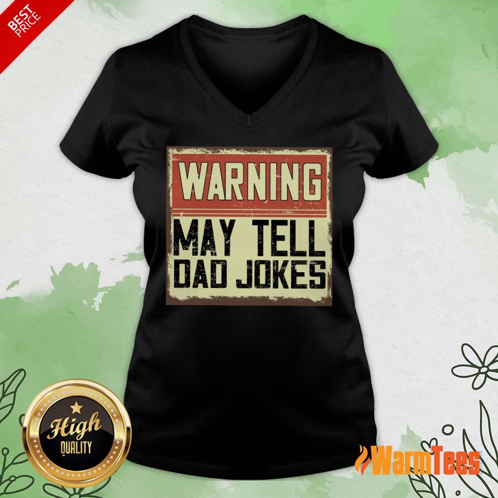 Warning May Tell Dad Jokes Vintage Shirt
