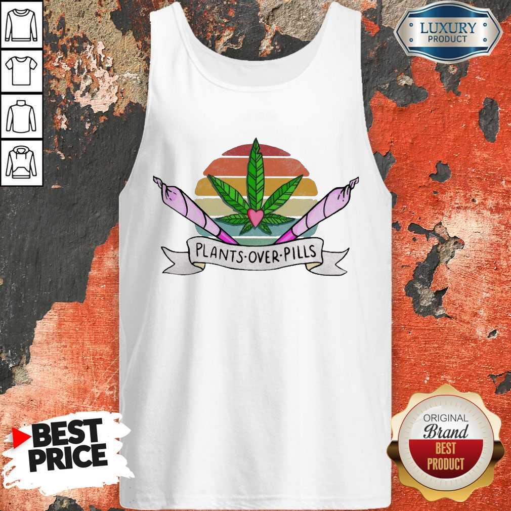 Weed Plants Over Pills Vintage Shirt