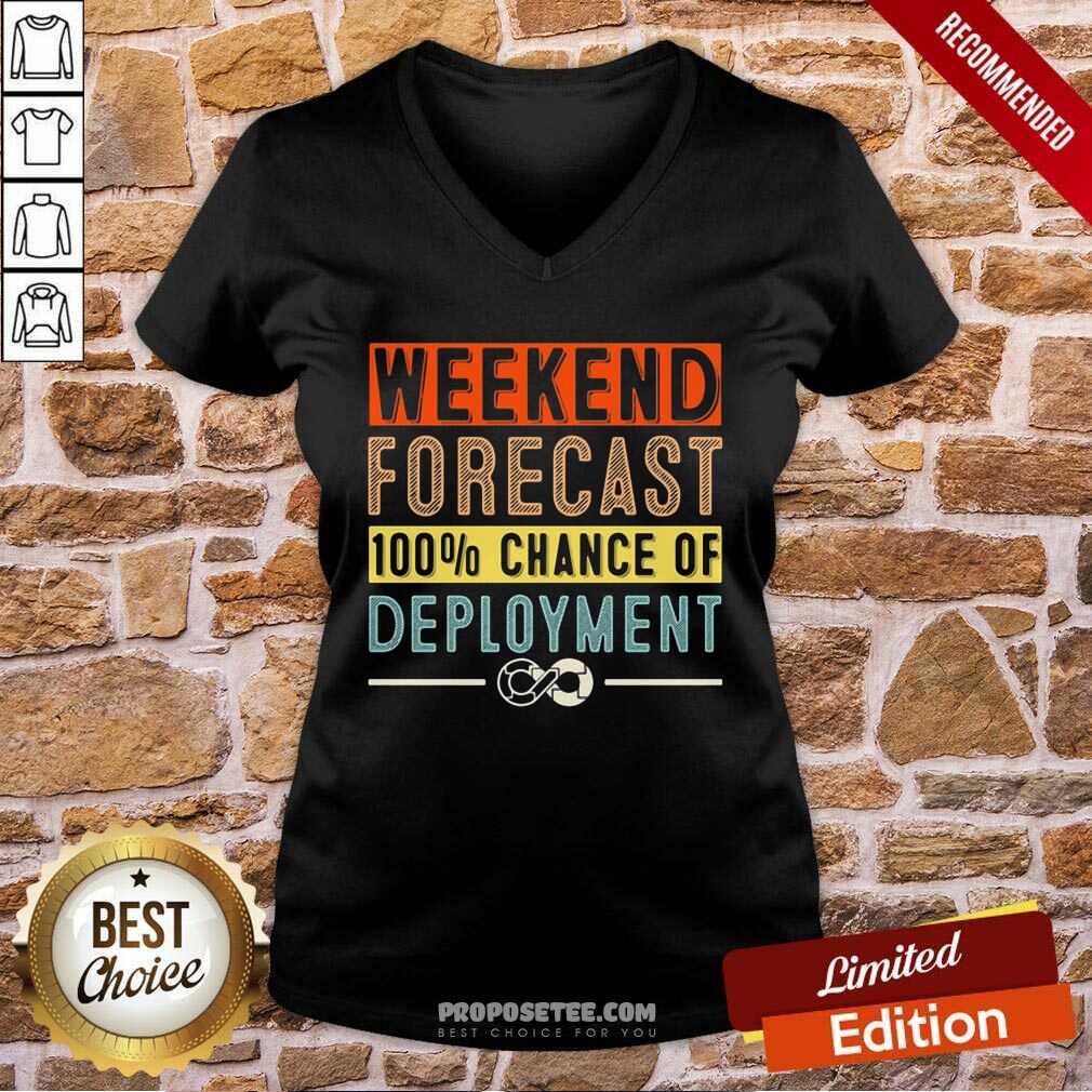 Weekend Forecast 100 Chance Of Deployment Shirt