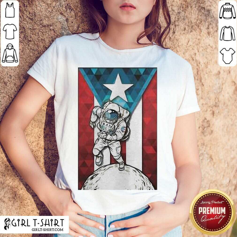 Well Astronaut Borincano Flag Shirt