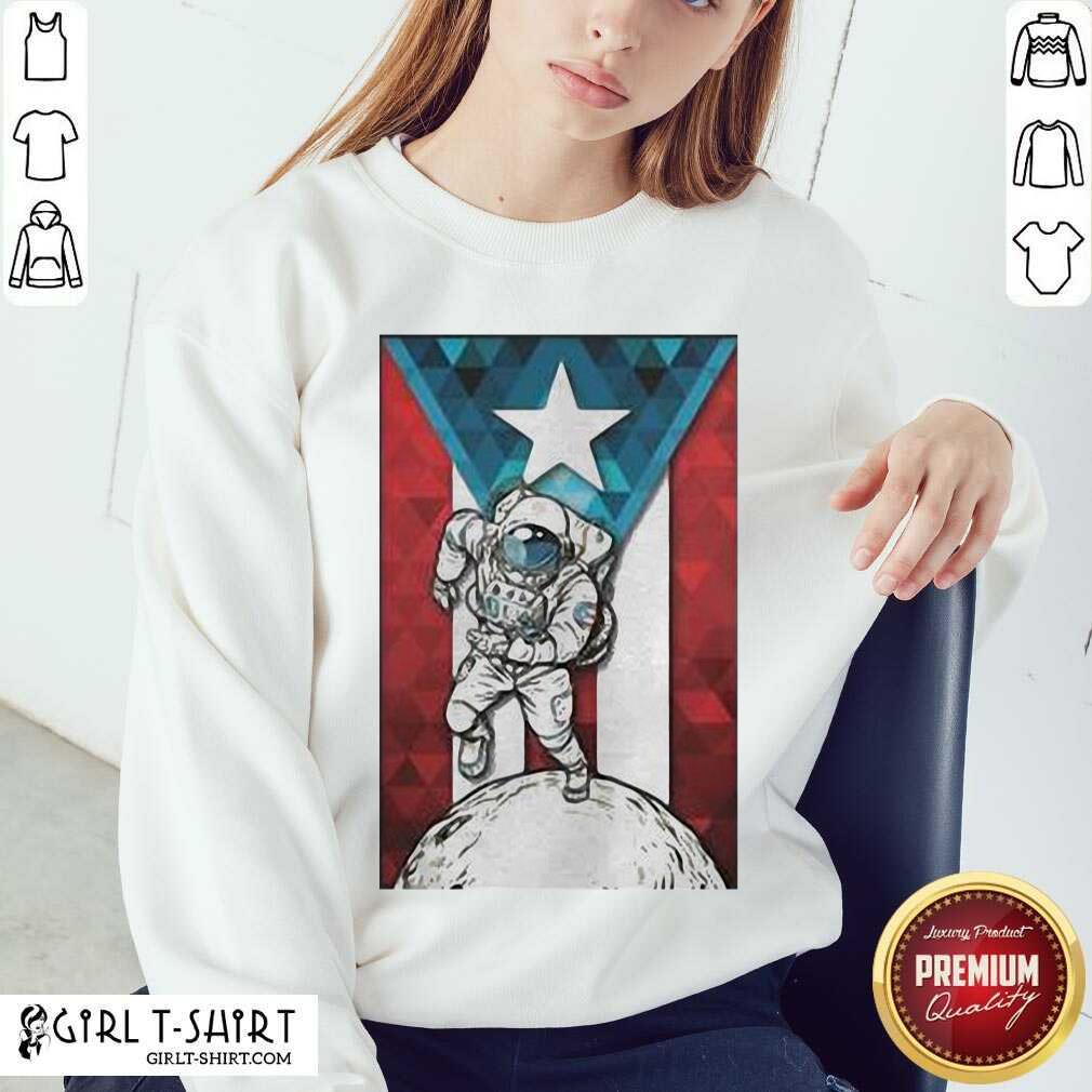 Well Astronaut Borincano Flag Shirt
