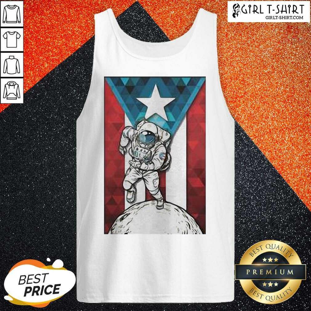 Well Astronaut Borincano Flag Shirt