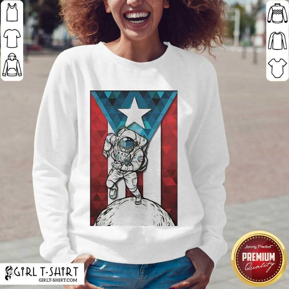 Well Astronaut Borincano Flag Shirt