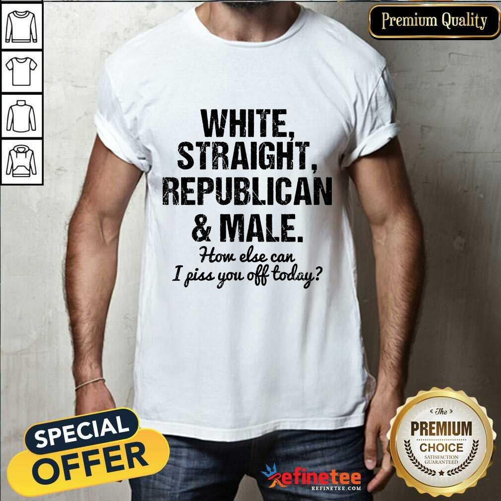 White Straight Republican And Male Shirt