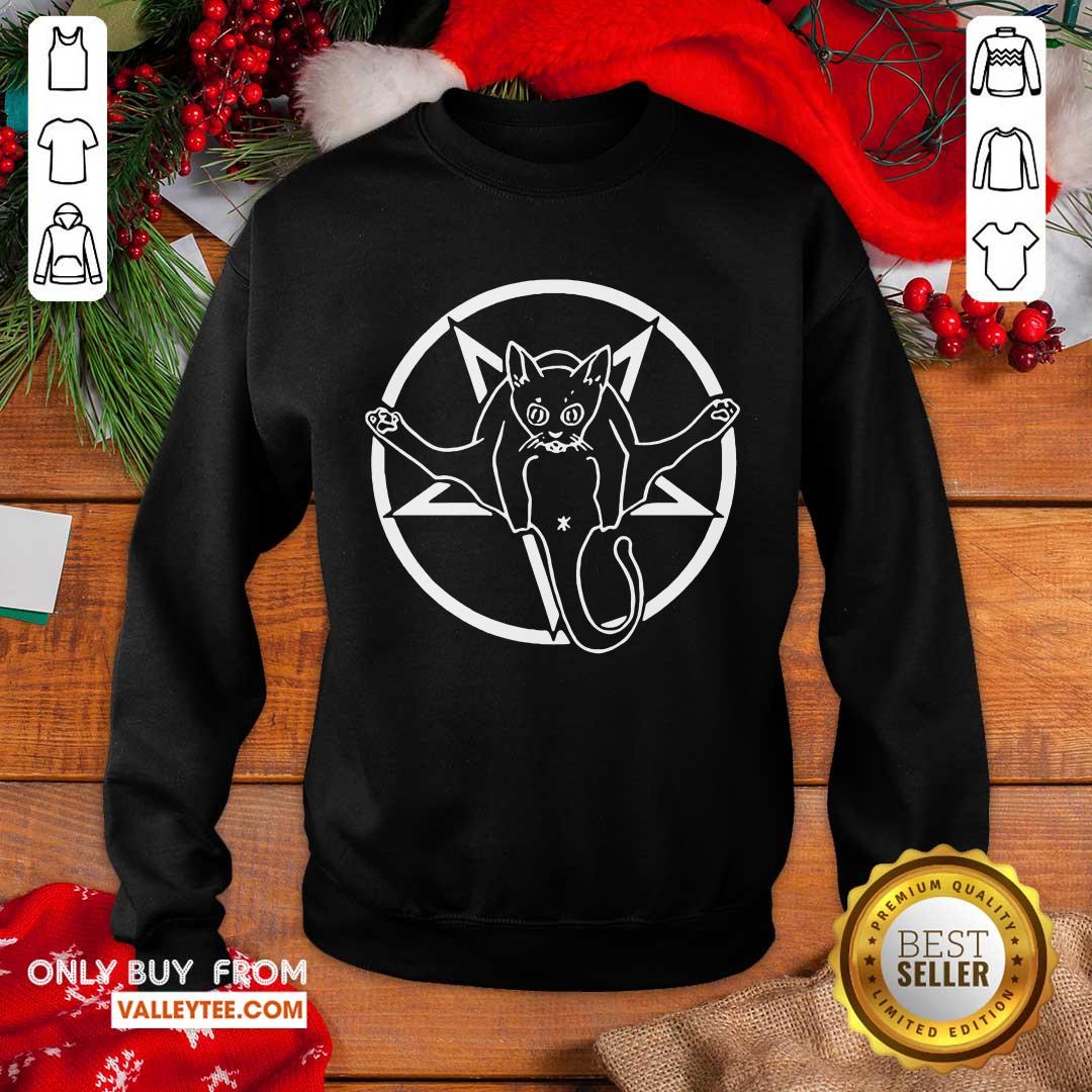 Wicked Grimytee Hail Catan Cat Satan Devil Sign By Finja Shirt