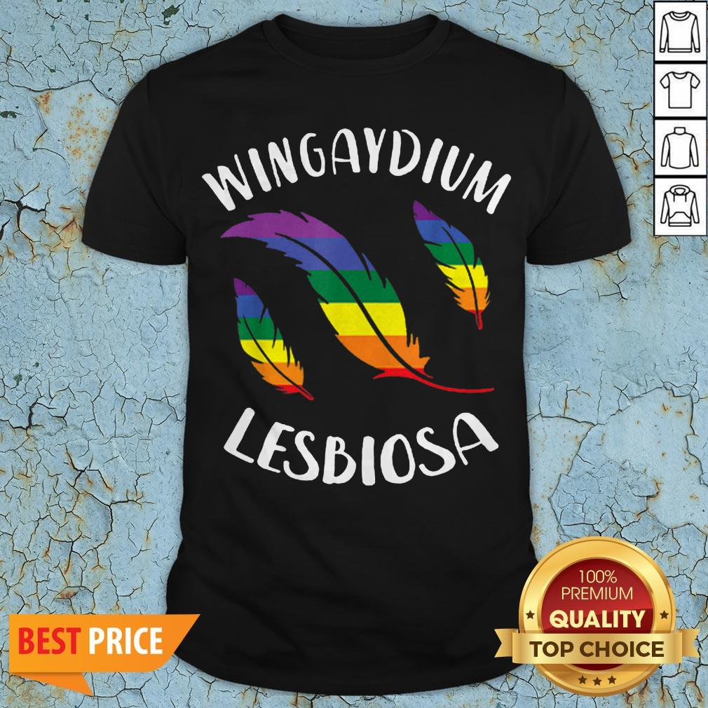 Wingaydium Lesbiosa LGBT Gay Pride Lesbian Shirt