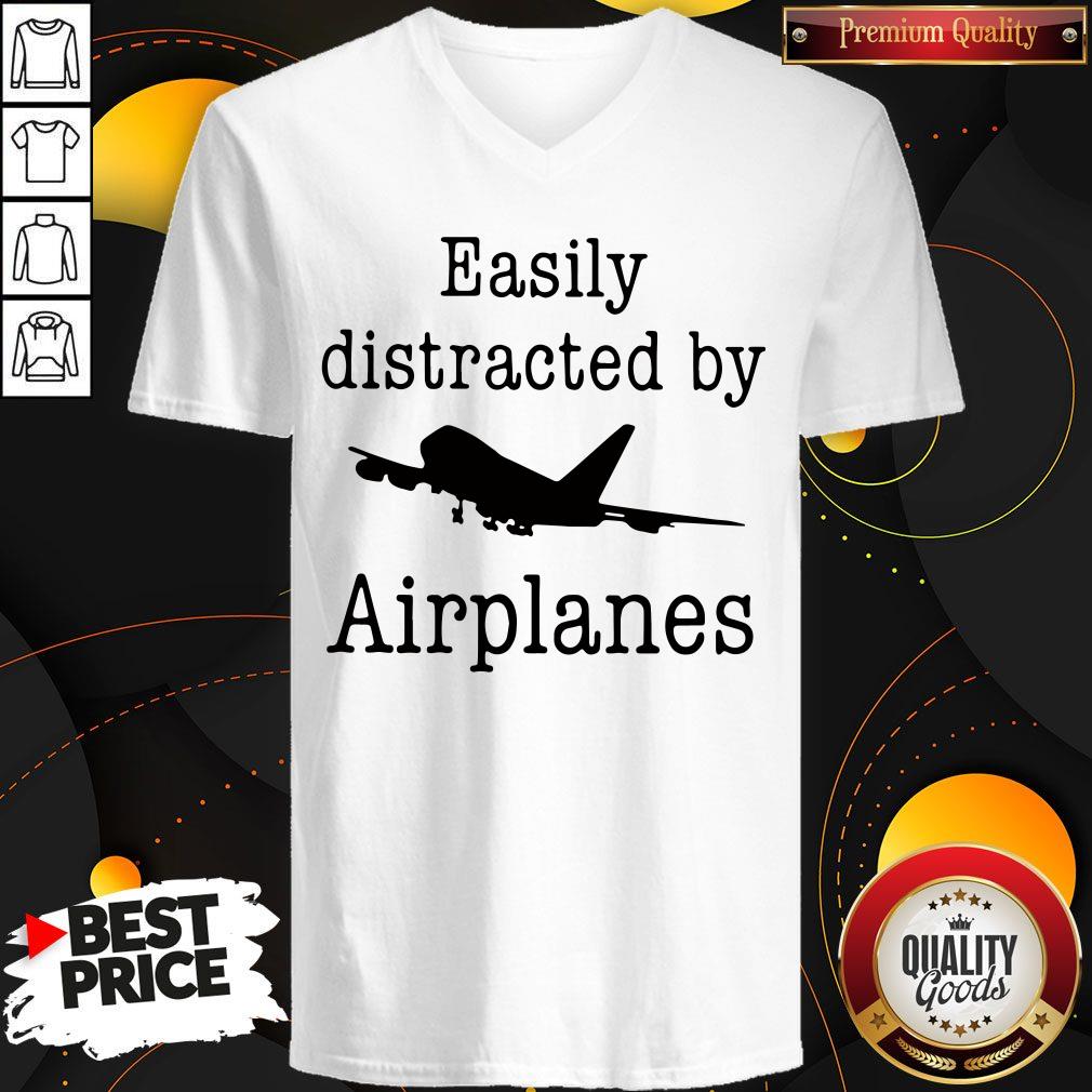 Wonderful Easily Distracted By Airplanes Shirt