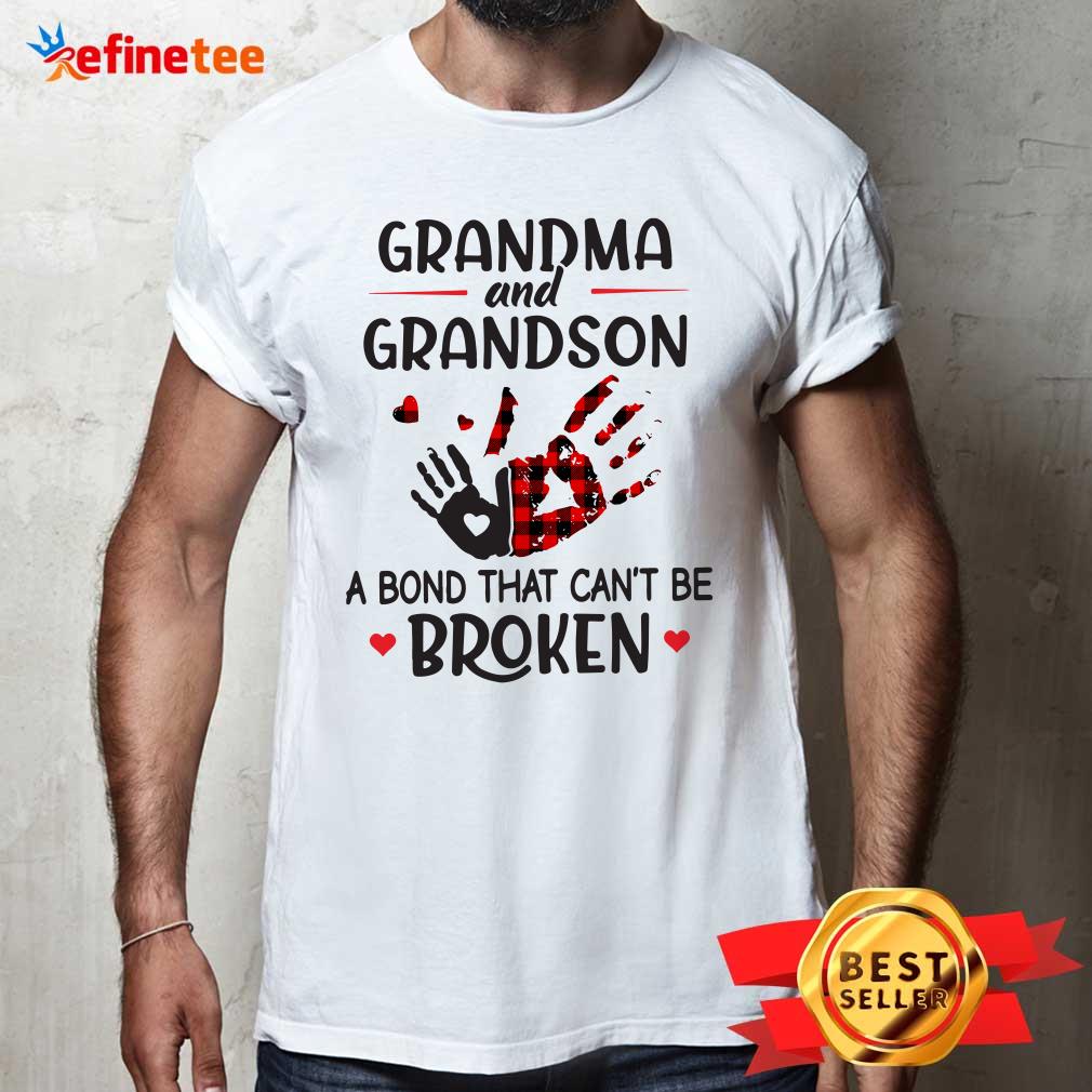 Wonderful Grandma And Grandson A Bond That Cant Be Broken Shirt