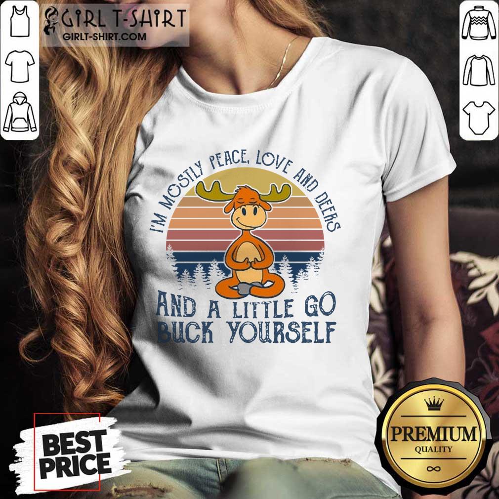 Wonderful Reindeer Deers And A little Go Buck Yourself Shirt