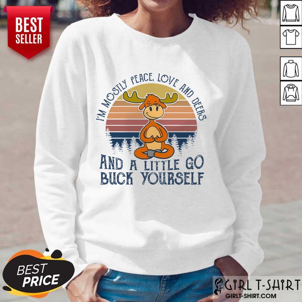Wonderful Reindeer Deers And A little Go Buck Yourself Shirt